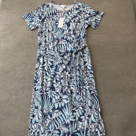 NWT Lilly Pulitzer Chace Maxi Dress Woman's Size XL Sapphire Pool Summer - Picture 3 of 11